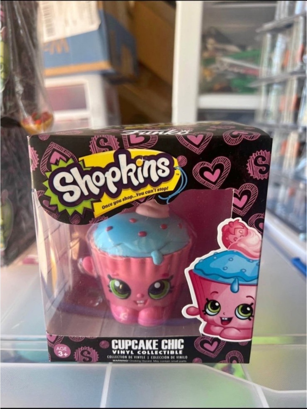 Funko Shopkins Cupcake Chic Vinyl Collectible Toy Pink & Blue New